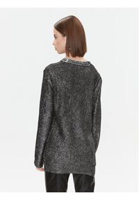 Pinko Sweter Piranha 102232 A1A3 Srebrny Regular Fit. Kolor: srebrny. Materiał: wiskoza
