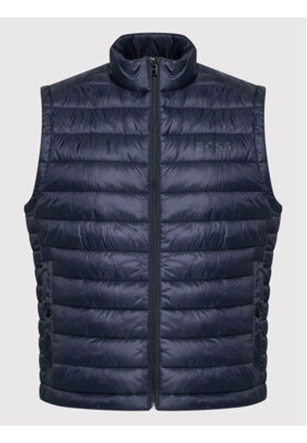 BOSS - Boss Kamizelka Calano 50471854 Granatowy Regular Fit. Kolor: niebieski. Materiał: syntetyk