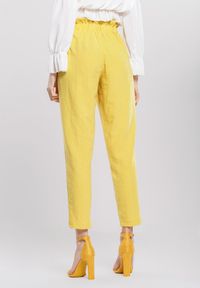 Renee - Żółte Spodnie Lighthearted. Stan: podwyższony. Kolor: żółty. Wzór: gładki #2