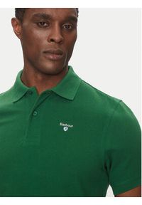 Barbour Polo Original Sports MML0358OL72 Zielony Tailored Fit. Typ kołnierza: polo. Kolor: zielony. Materiał: bawełna #4