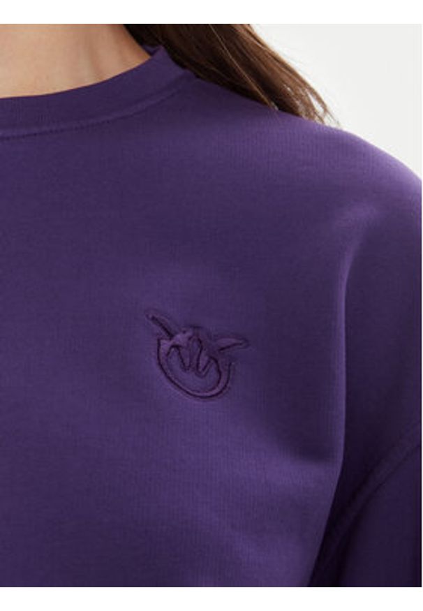 Pinko - PINKO Bluza Maliardo 105510 A2RB Fioletowy Regular Fit. Kolor: fioletowy. Materiał: bawełna