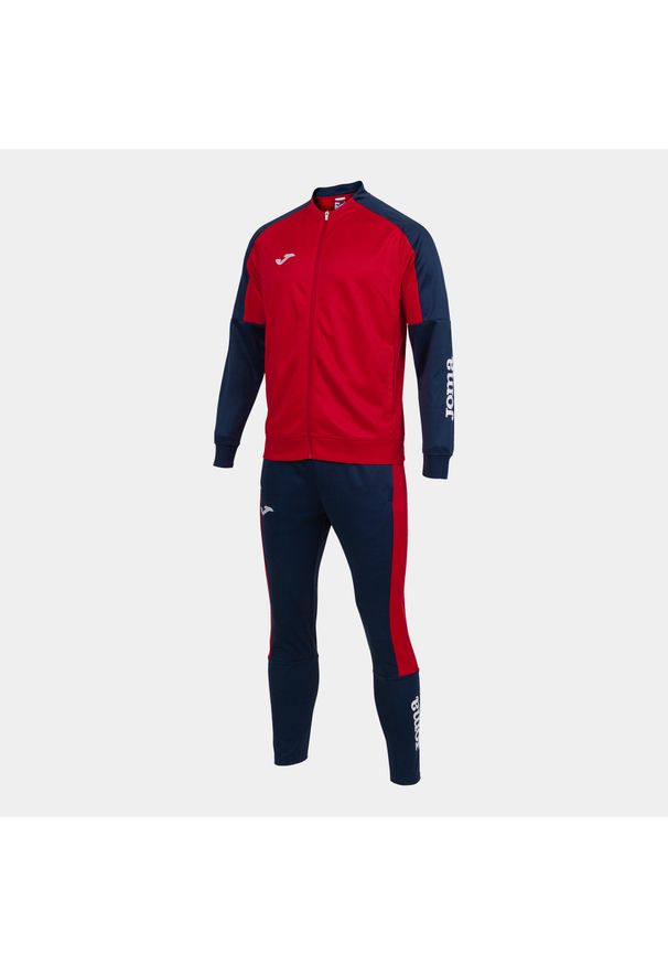 Dres do piłki nożnej męski Joma Boy Eco championship. Kolor: czerwony, niebieski, wielokolorowy. Materiał: dresówka. Sport: piłka nożna