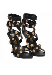 Just Cavalli Sandały 80RA3S40 ZSE55 Czarny. Kolor: czarny. Materiał: skóra #3