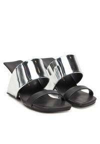 United Nude Klapki Loop Hi 10005766132 Srebrny. Kolor: srebrny. Materiał: skóra