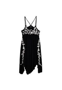 Desigual Sukienka letnia Cassatt 26SWVK42 Czarny Regular Fit. Kolor: czarny. Materiał: wiskoza. Sezon: lato #6