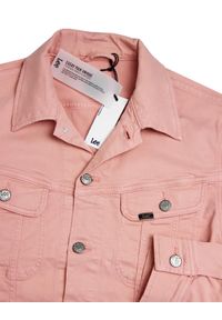 Lee - LEE SLIM RIDER MĘSKA KURTKA JEANSOWA PASTEL PINK L89RRN51. Materiał: jeans