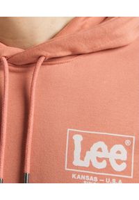 Lee - LEE LOGO LOOSE HOODIE MĘSKA BLUZA Z KAPTUREM LOGO NADURK RUST L83SSPUK 112145617. Typ kołnierza: kaptur #4