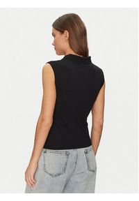 Guess Jeans Polo W5GP24 KCYR1 Czarny Regular Fit. Typ kołnierza: polo. Kolor: czarny. Materiał: bawełna #5