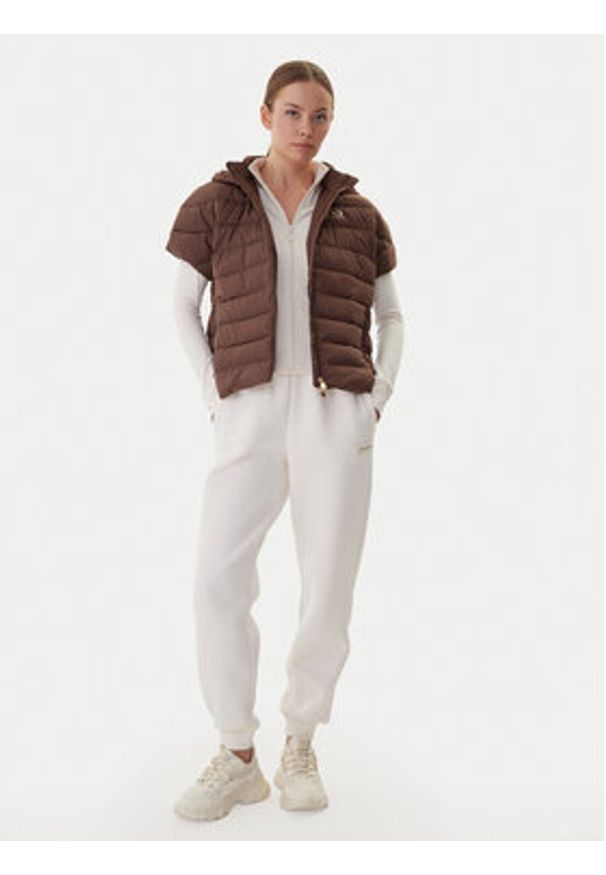 EA7 Emporio Armani Bezrękawnik 7W000477 AF12476 U6063 Brązowy Regular Fit. Kolor: brązowy. Materiał: syntetyk. Długość rękawa: bez rękawów