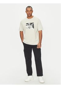 BOSS T-Shirt Barragan 50534919 Beżowy Relaxed Fit. Kolor: beżowy. Materiał: bawełna #5
