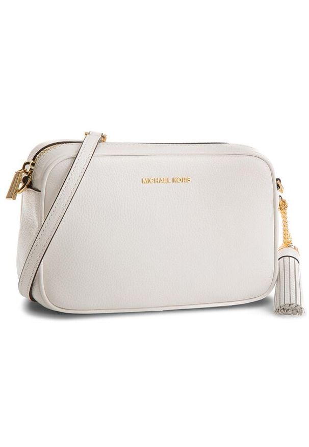 MICHAEL Michael Kors Torebka Crossbodies 32F7GGNM8L Biały. Kolor: biały. Materiał: skórzane
