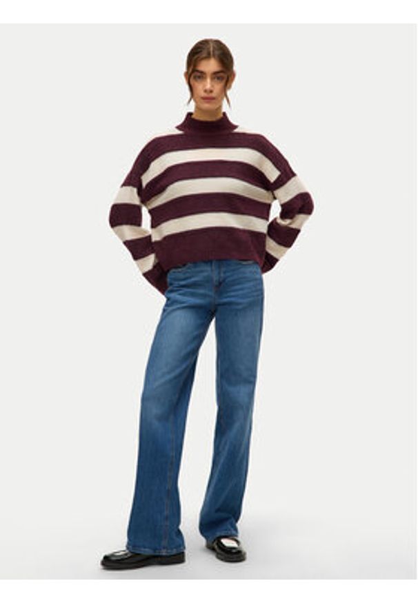 Vero Moda Sweter Inez 10331538 Fioletowy Regular Fit. Kolor: fioletowy. Materiał: syntetyk