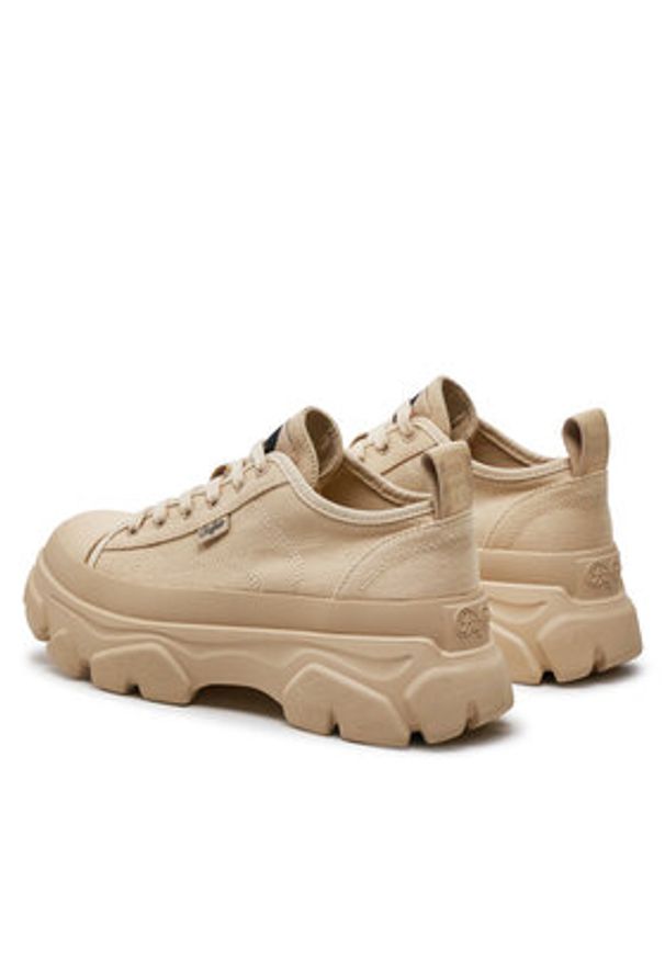 Buffalo Sneakersy Tremor Lace Up Lo 1622458 Beżowy. Kolor: beżowy. Materiał: materiał
