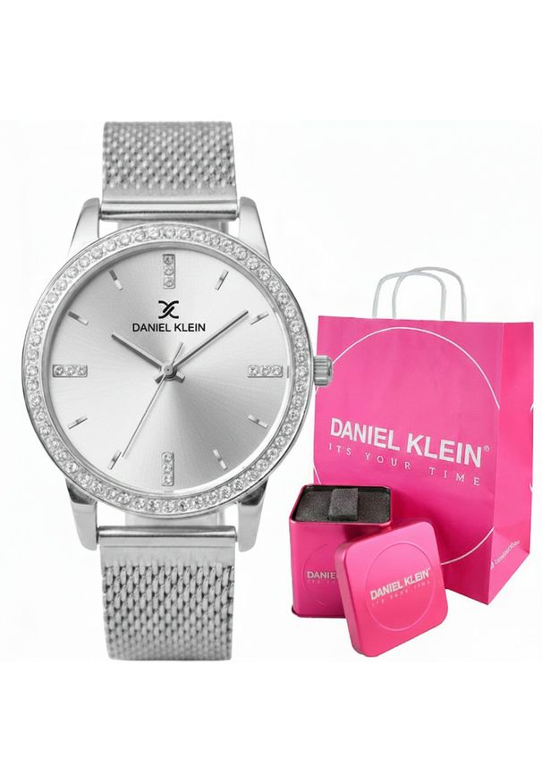 Zegarek damski Daniel Klein CORINA 13696-1 srebrny. Kolor: srebrny