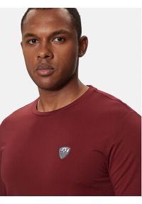 EA7 Emporio Armani Longsleeve 8NPT17 PJRGZ 1496 Czerwony Regular Fit. Kolor: czerwony. Materiał: syntetyk, wiskoza. Długość rękawa: długi rękaw #3