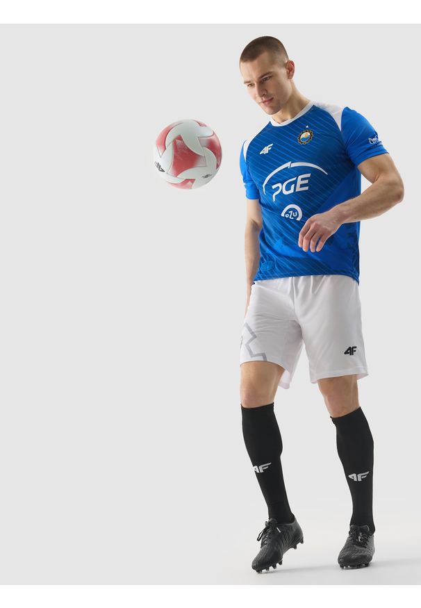 4f - 4F Koszulka klubowa z sezonu 22/23 męska 4F x Stal Mielec - multikolor 3XL. Kolor: wielokolorowy. Materiał: dzianina. Wzór: aplikacja, nadruk