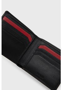 Hugo - HUGO portfel skórzany 50470755 męski kolor czarny. Kolor: czarny. Materiał: skóra #3
