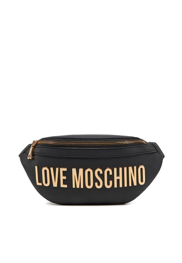 Love Moschino - LOVE MOSCHINO Saszetka nerka JC4195PP1MKD0000 Czarny. Kolor: czarny. Materiał: skóra