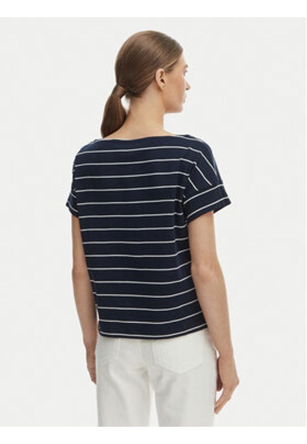 TOMMY HILFIGER - Tommy Hilfiger T-Shirt WW0WW49723 Granatowy Loose Fit. Kolor: niebieski. Materiał: bawełna