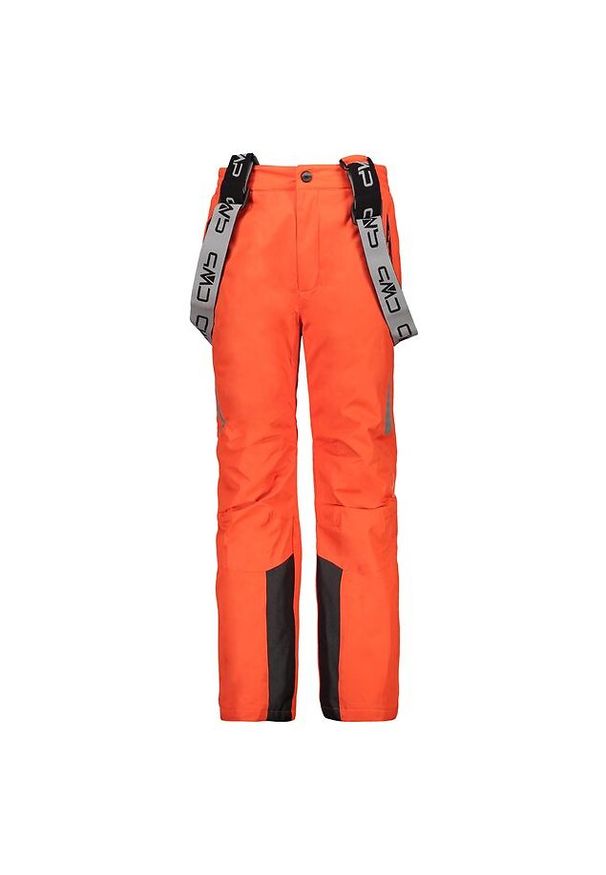 Spodnie dla dzieci narciarskie CMP Salopette SNA 0046. Kolor: pomarańczowy. Materiał: materiał, poliester, tkanina, syntetyk. Sport: narciarstwo
