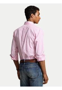 Polo Ralph Lauren Koszula 710886462002 Różowy Custom Fit. Typ kołnierza: polo. Kolor: różowy. Materiał: bawełna #5