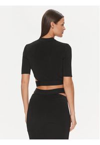 Hugo Sweter Satchina 50508600 Czarny Slim Fit. Kolor: czarny. Materiał: wiskoza #5