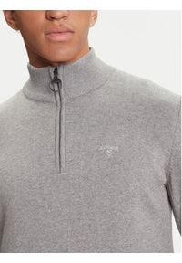 Barbour Sweter Half Zip MKN1074GY52 Szary Regular Fit. Kolor: szary. Materiał: bawełna #5