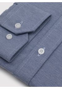 Pako Lorente - PAKO LORENTE – Niebieska koszula melanż. Kolor: niebieski. Materiał: poliester, bawełna. Długość rękawa: długi rękaw. Długość: długie. Wzór: melanż #4