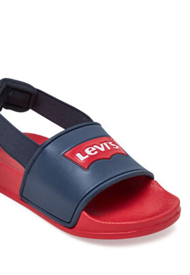Levi's® Klapki Pool Mini VPOL0188S Granatowy. Kolor: niebieski