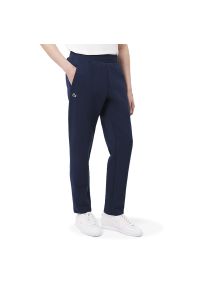 Spodnie męskie Lacoste XH9833-166 - granatowe. Kolor: niebieski. Materiał: bawełna, materiał, dresówka #1