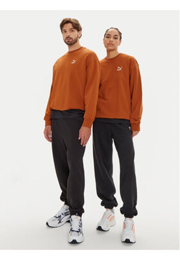 Puma Bluza Unisex Better Clasics 624244 Brązowy Relaxed Fit. Kolor: brązowy. Materiał: bawełna