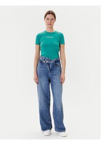 Guess Jeans T-Shirt W4YI01 J1314 Zielony Slim Fit. Kolor: zielony. Materiał: bawełna #5