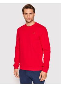 Le Coq Sportif Bluza 2021640 Czerwony Regular Fit. Kolor: czerwony. Materiał: bawełna
