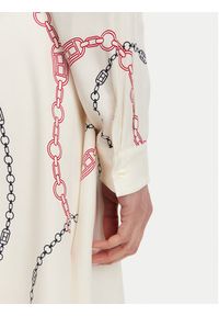 TOMMY HILFIGER - Tommy Hilfiger Sukienka koktajlowa WW0WW44664 Biały Regular Fit. Kolor: biały. Materiał: wiskoza, satyna. Styl: wizytowy #6