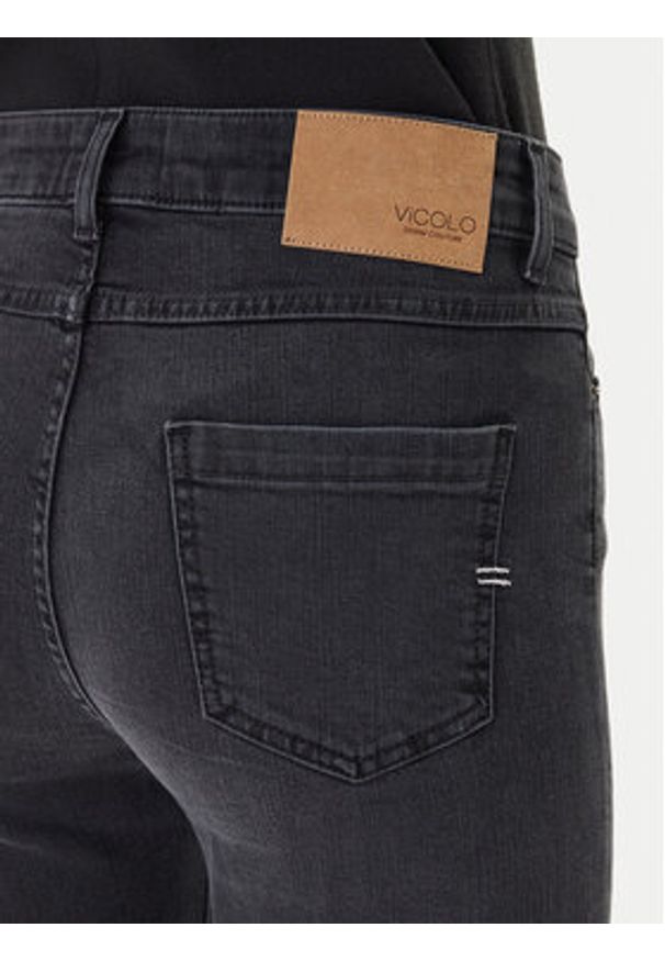 ViCOLO Jeansy DF5090 Szary Straight Leg. Kolor: szary