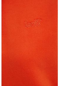 Levi's® - Levi's bluza damska kolor pomarańczowy gładka. Okazja: na spotkanie biznesowe. Kolor: pomarańczowy. Materiał: dzianina. Wzór: gładki. Styl: biznesowy #2