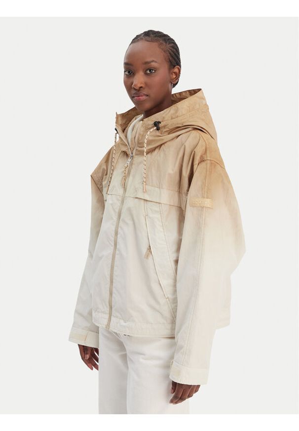 Napapijri Kurtka przejściowa A-Traveler Short DW NP0A4I6GN3D1 Beżowy Regular Fit. Kolor: beżowy. Materiał: syntetyk