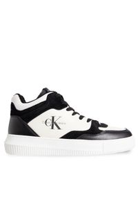 Calvin Klein Jeans Sneakersy Chunky Mid Cupsole Coui Lth Mix YM0YM00779 Czarny. Kolor: czarny