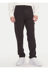 Hugo Spodnie materiałowe Gioro242D 50510597 Czarny Tapered Fit. Kolor: czarny. Materiał: bawełna