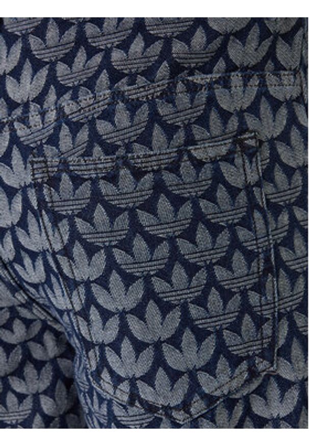 Adidas - adidas Jeansy Monogram KD0399 Niebieski Loose Fit. Kolor: niebieski
