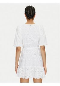 Pepe Jeans Sukienka letnia Delia PL953475 Biały Regular Fit. Kolor: biały. Materiał: bawełna. Sezon: lato #3