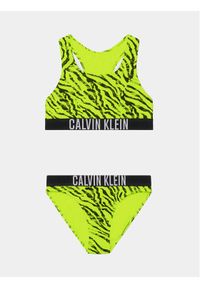 Calvin Klein Swimwear Strój kąpielowy KY0KY00056 Zielony. Kolor: zielony. Materiał: syntetyk