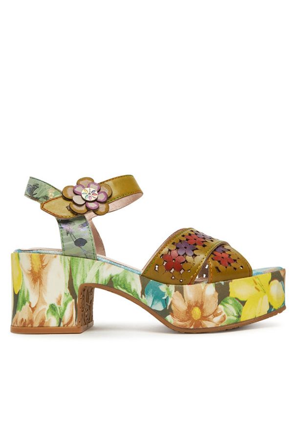 Laura Vita Sandały Paulao 09 Kolorowy. Materiał: skóra. Wzór: kolorowy