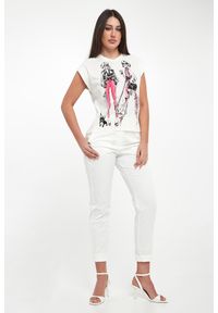 Sportalm - T-shirt damski z nadrukiem SPORTALM. Wzór: nadruk #3