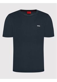 Hugo T-Shirt Dero222 50466158 Granatowy Regular Fit. Kolor: niebieski. Materiał: bawełna #4