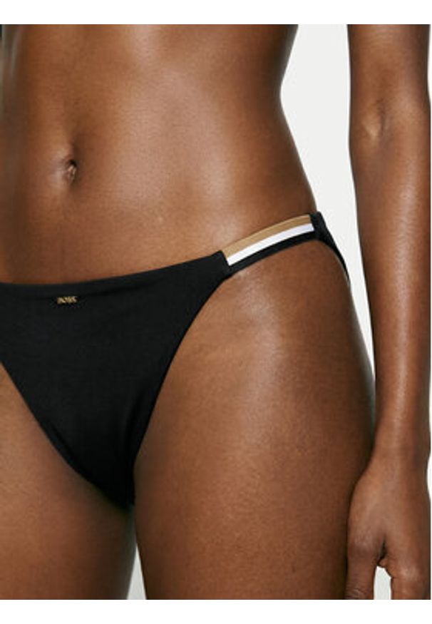 BOSS Dół od bikini 50556650 Czarny. Kolor: czarny. Materiał: syntetyk