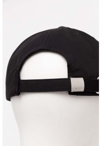 Calvin Klein czapka z daszkiem bawełniana kolor czarny z aplikacją. Kolor: czarny. Materiał: bawełna. Wzór: aplikacja #2