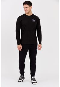 La Martina - LA MARTINA Czarny longsleeve męski JERSEY, Rozmiar XXL. Kolor: czarny. Materiał: jersey. Długość rękawa: długi rękaw #6