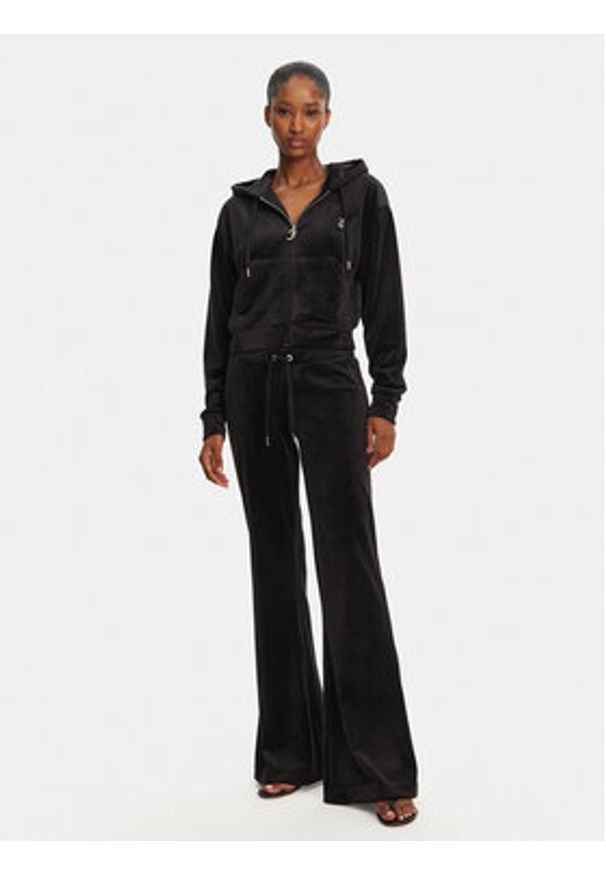 Juicy Couture Bluza Iccle JCWAS125308 Czarny Loose Fit. Kolor: czarny. Materiał: syntetyk