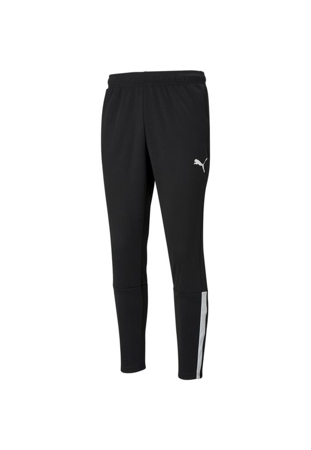 Puma - Męskie Spodnie Do Biegania TeamLIGA. Kolor: czarny. Sport: fitness
